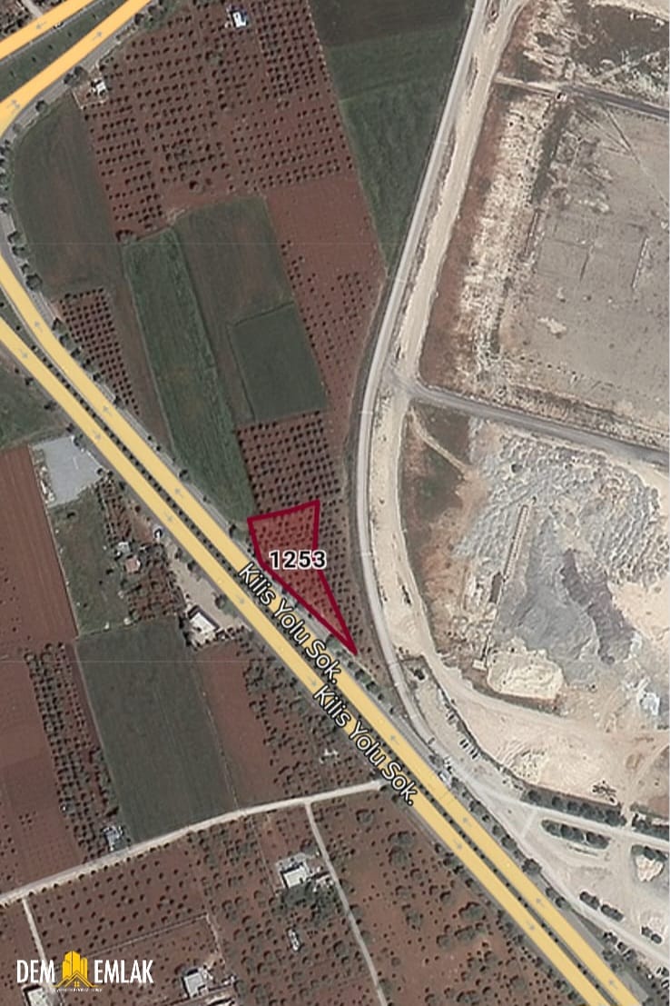 SATILIK   OĞUZELİ HAVALİMANI ÇIKIŞI KİLİS YOLUNA SIFIR   ZEYTİN BAHÇESİ  2 TARAFI YOL 
